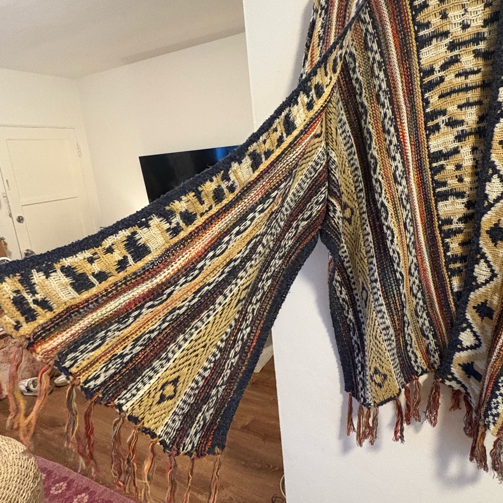 Bohemian Multicolor Knit Cardigan - Picture 5 of 5
